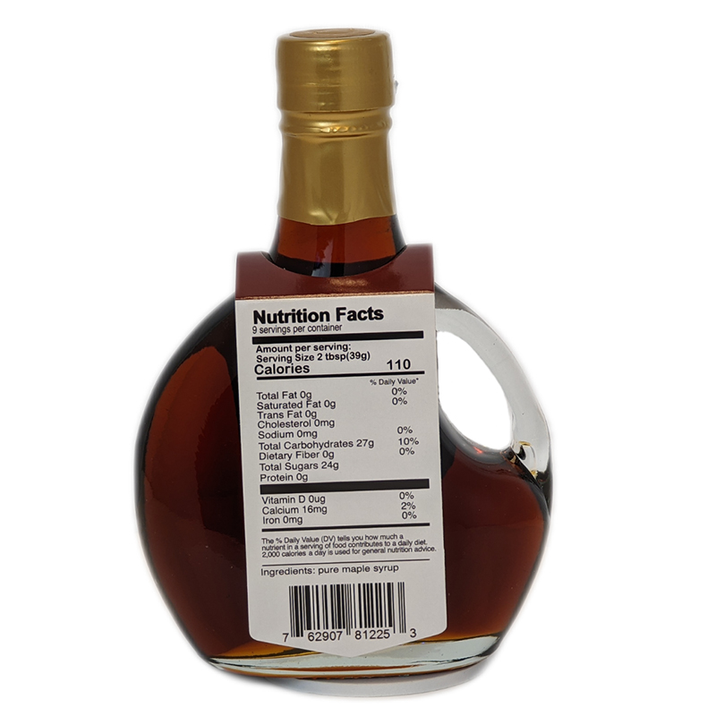 Maple Syrup Nutrition Panel