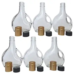 Cornaby's Clear Glass European Styled Bottles - Set of 6