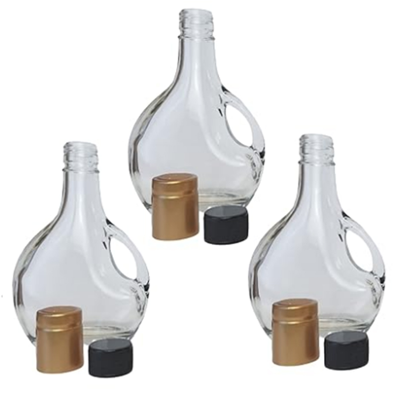 Cornaby's Clear Glass European Styled Bottles - Set of 3