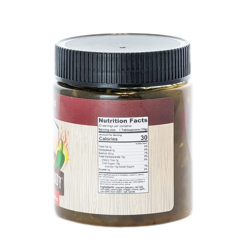 Campfire Candy 13oz Candied Jalapenos Nutrition Information