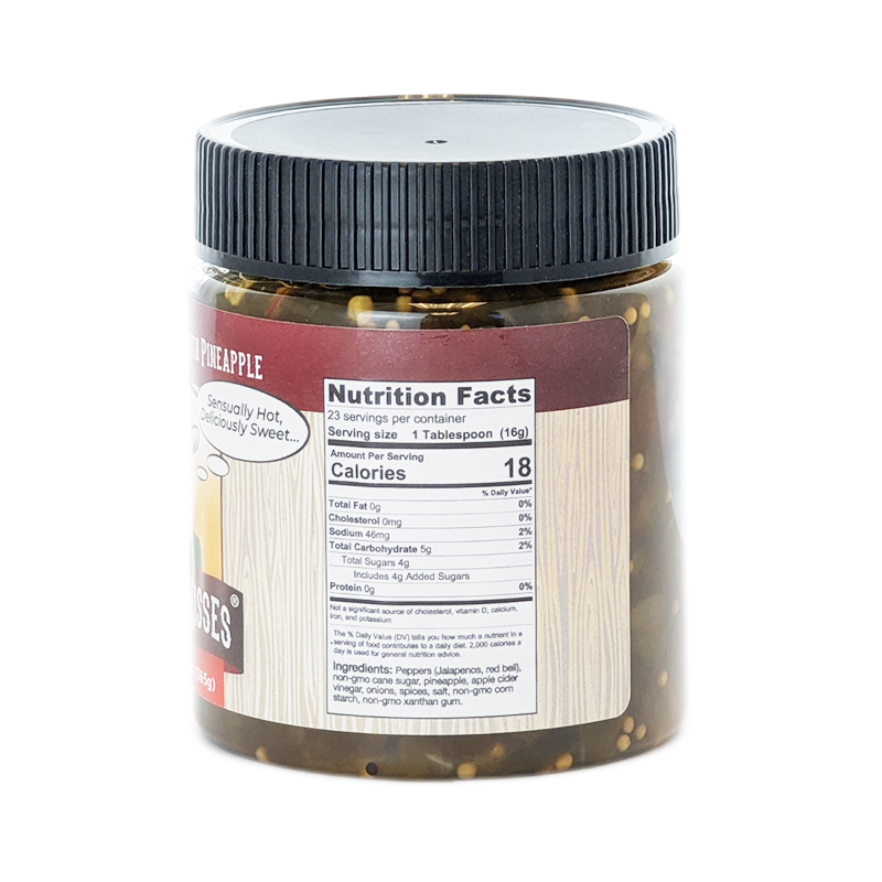 Cowgirl Kisses 13oz Candied Jalapenos Pineapple Nutrition Information