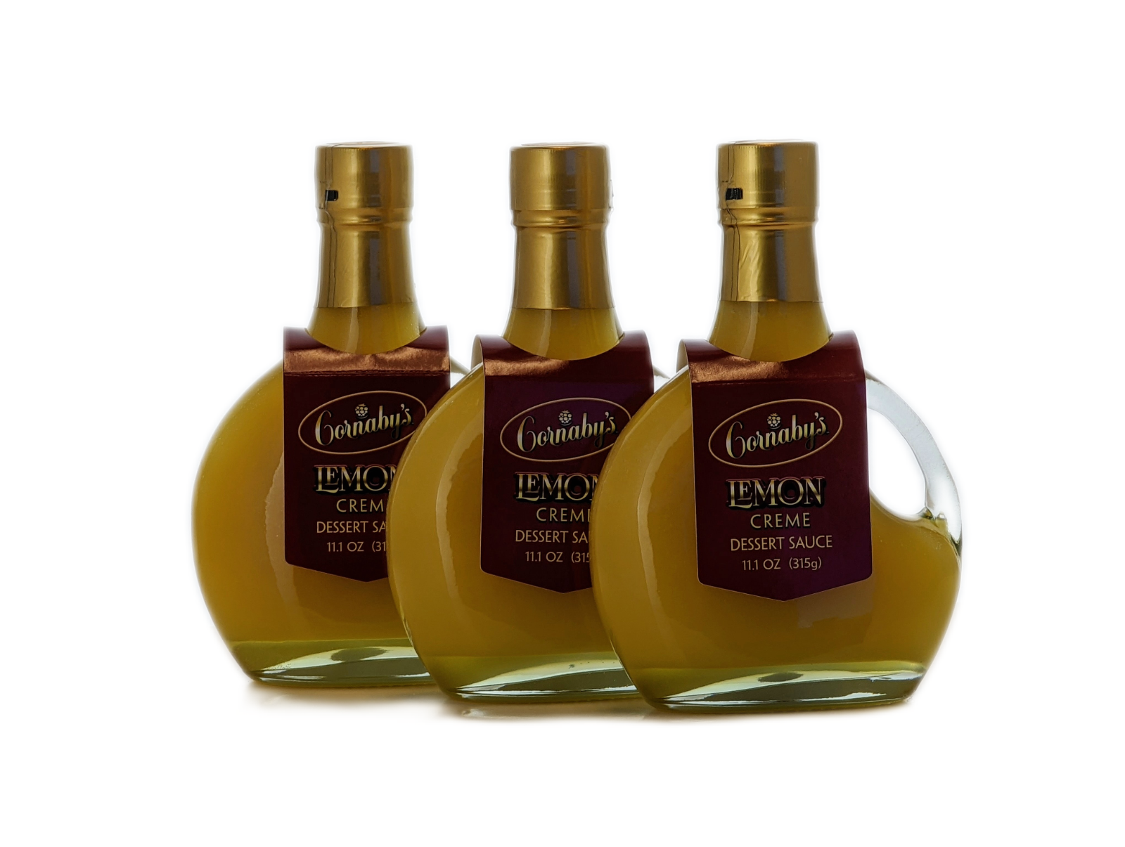 Lemon Cream Dessert Sauce - Set of 3